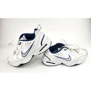 Nike Men's Air Monarch IV Training Shoes White  Lace Up Low Top SIZE 12.5